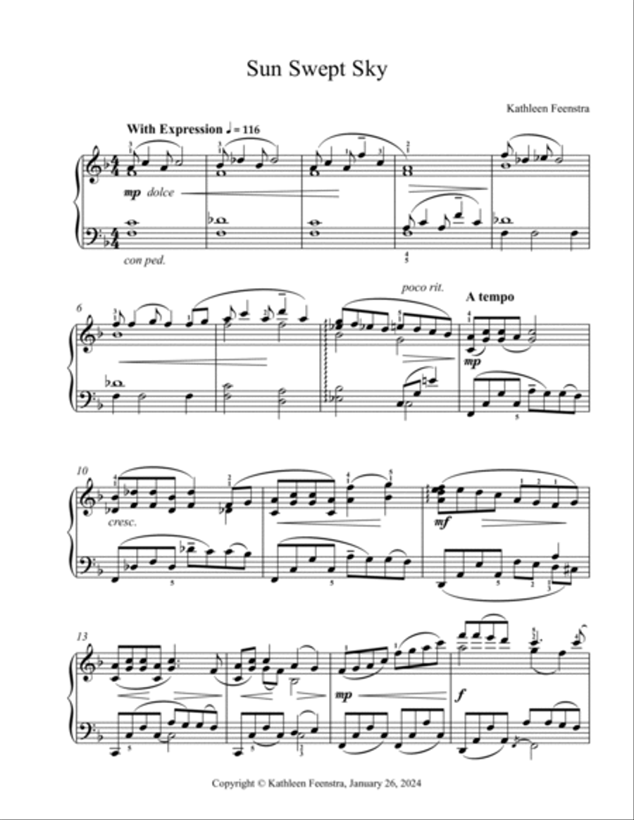 Sun Swept Sky Piano Method scores gallery preview page 2