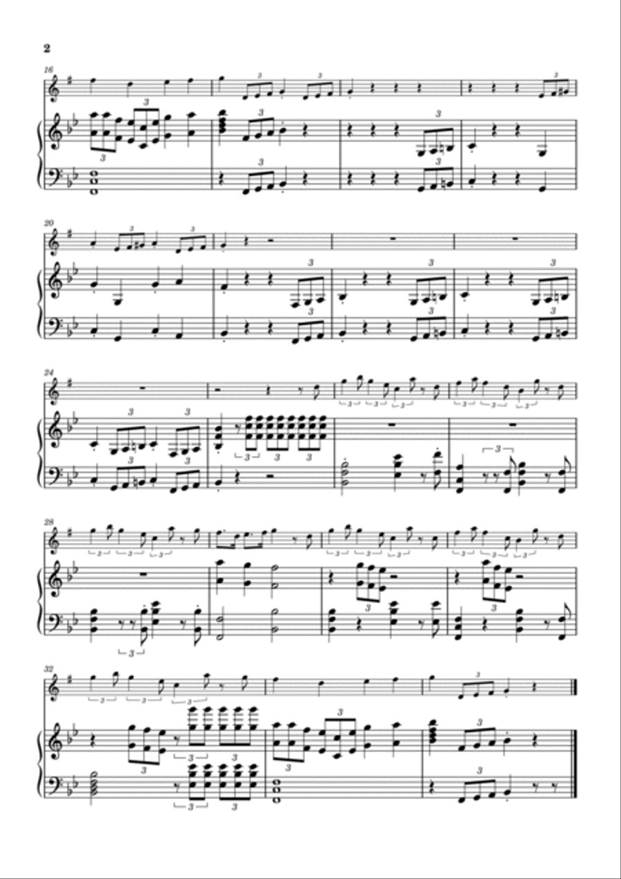 Addams Family Theme Baritone Saxophone scores gallery preview page 2