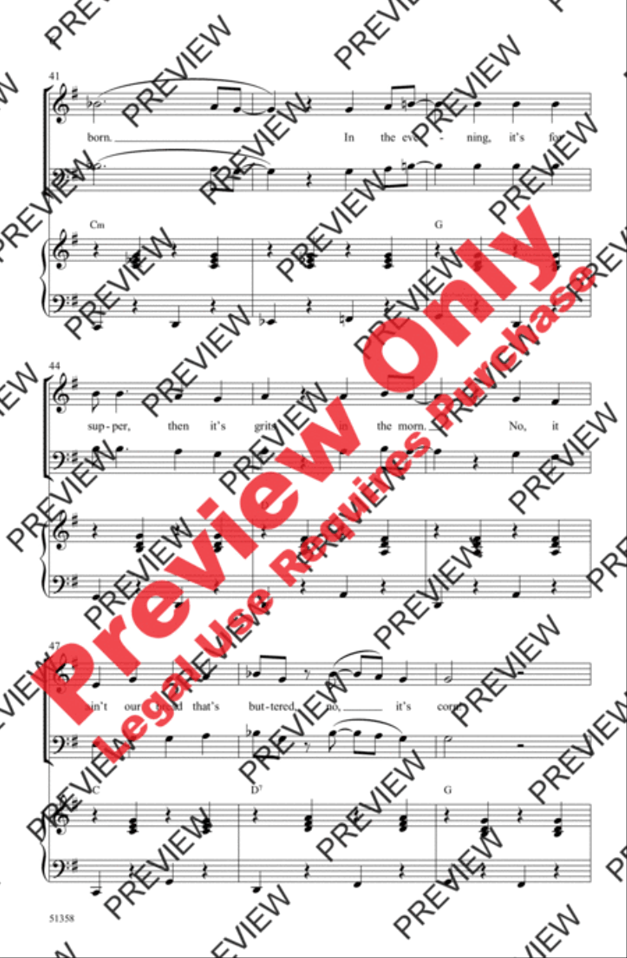 Corn 3-Part scores gallery preview page 6