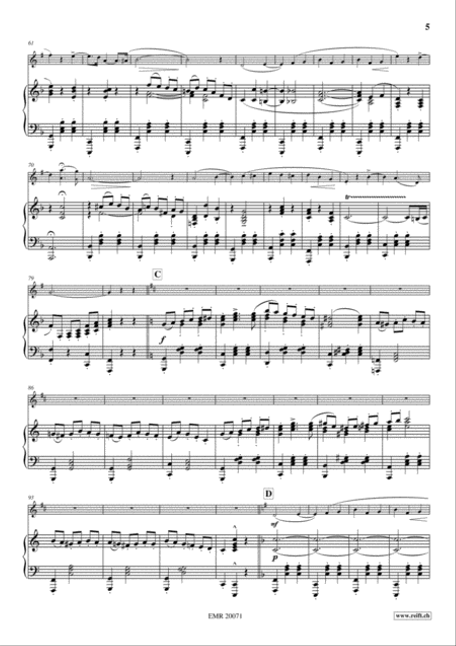 Thoughts Of Love Clarinet Solo scores gallery preview page 5