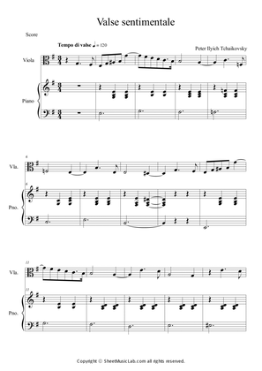 Valse sentimentale Op.51, No.6