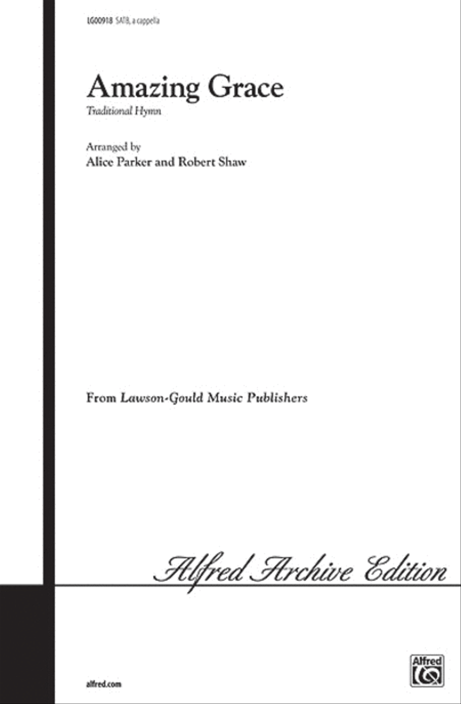 Amazing Grace Amazing Grace 4-Part scores gallery preview page 1