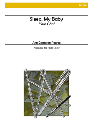 Book cover for Sleep, My Baby (Suo Gan) for Flute Choir
