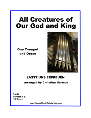 Book cover for All Creatures of Our God and King - One Trumpet and Organ