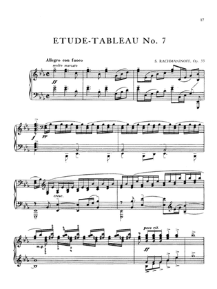 Book cover for Rachmaninoff: Etudes Tableaux, Op. 33