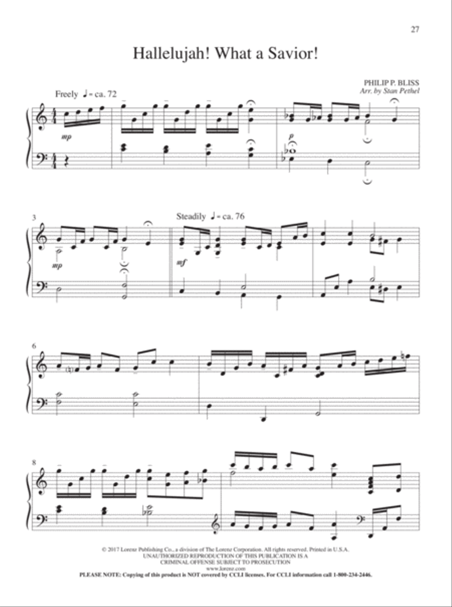 Portraits of Praise Piano Solo scores gallery preview page 16