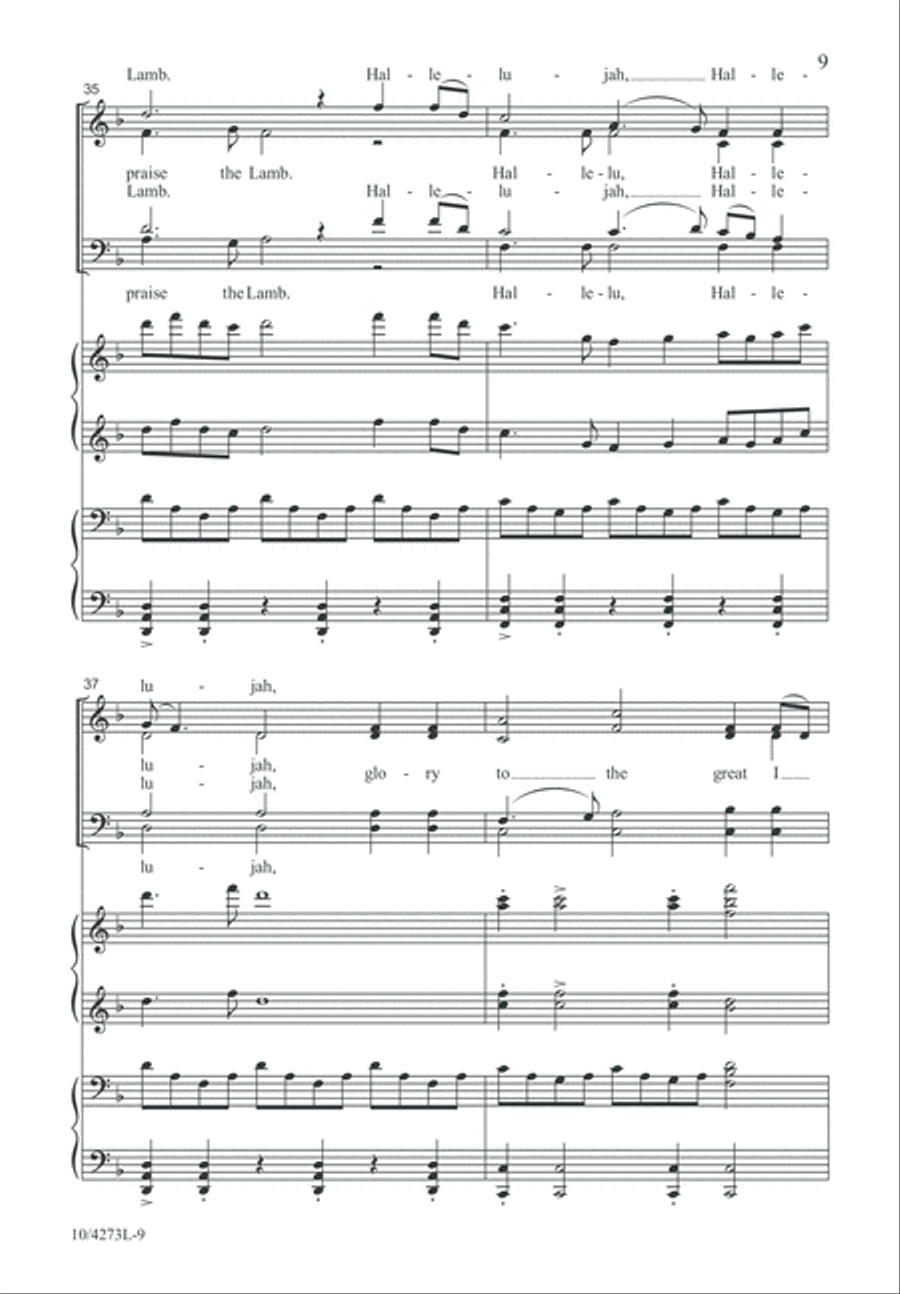 Hark, I Hear the Harps Eternal 4-Part scores gallery preview page 10