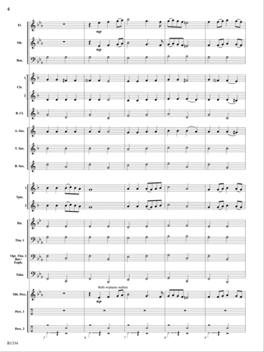 At the River: Score Concert Band scores gallery preview page 4
