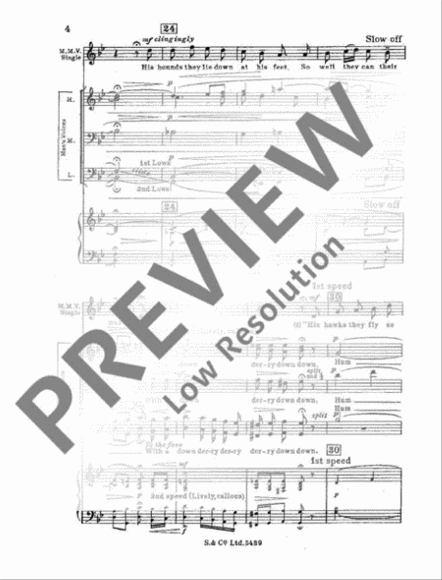 The three Ravens Mixed Choir scores gallery preview page 7
