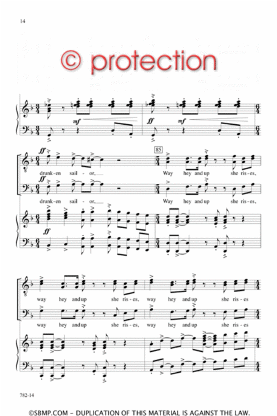 Wuh-Duh-Yuh Do with a Drunken Sailor? - TTB/TBB Octavo TTB scores gallery preview page 13