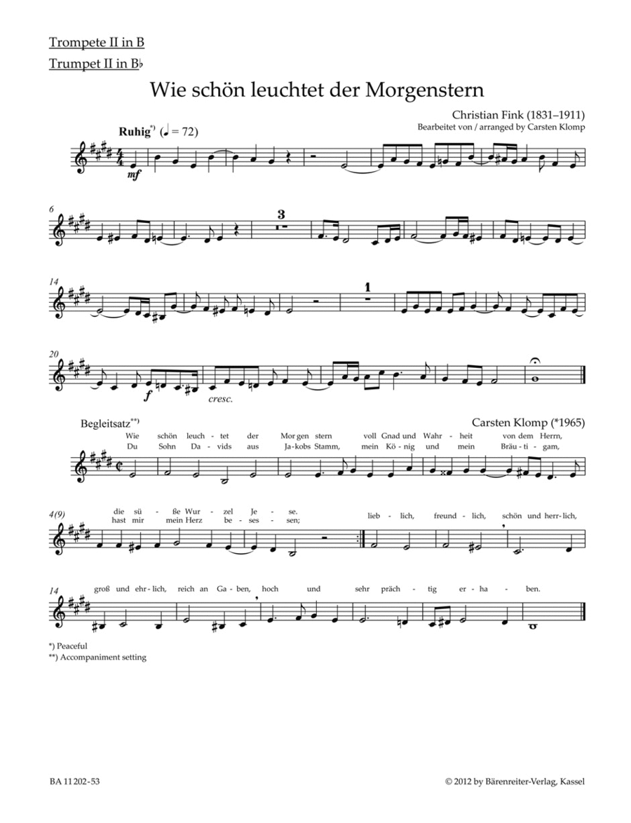 organ plus brass, Volume II: Five Chorale Preludes of the Romantic Period