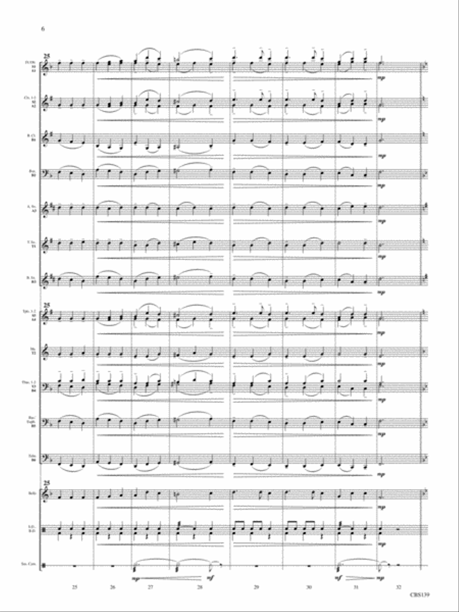 Legato Lagoon Concert Band scores gallery preview page 6