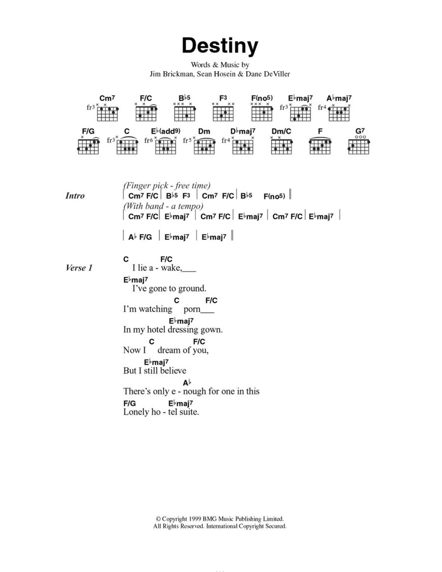 Destiny Acoustic Guitar scores gallery preview page 1