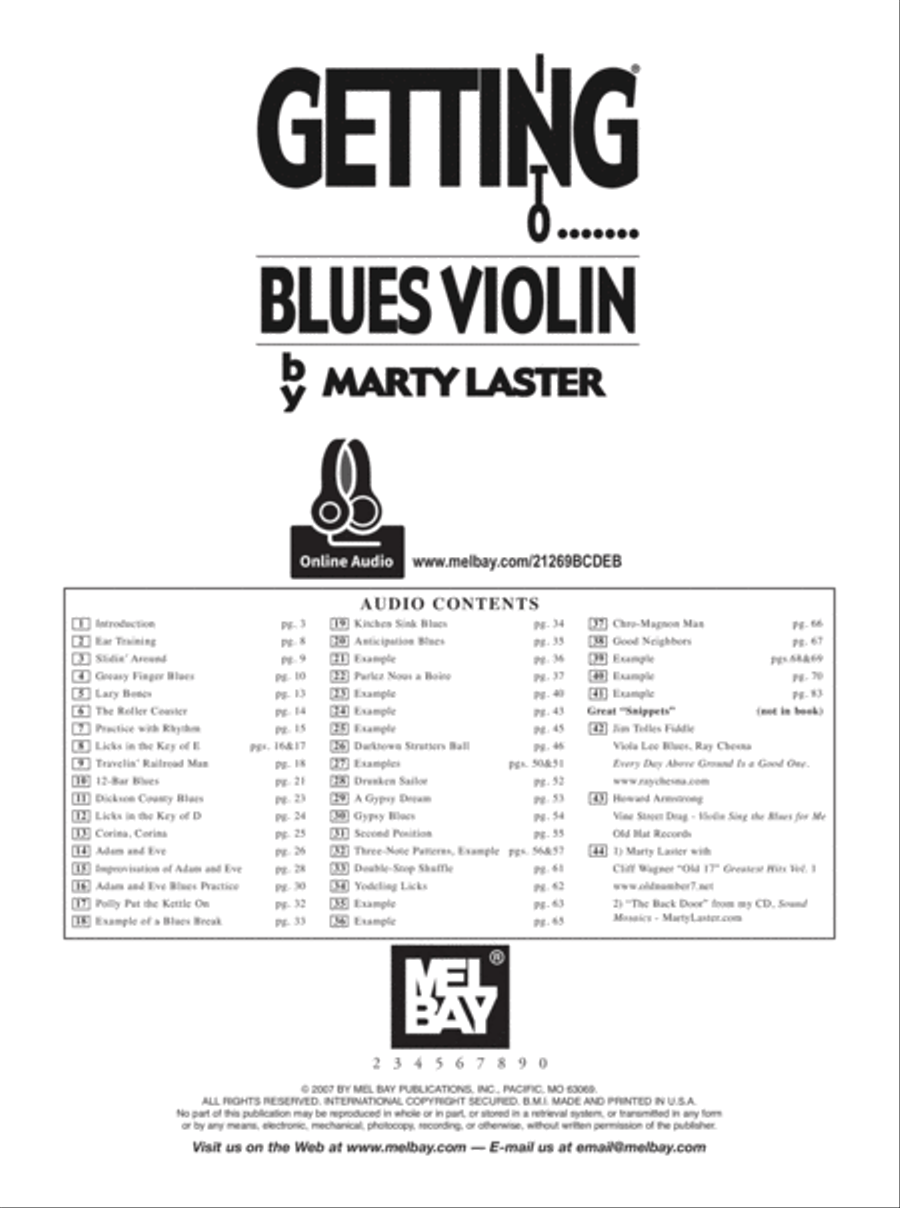 Getting Into Blues Violin Violin Solo scores gallery preview page 2