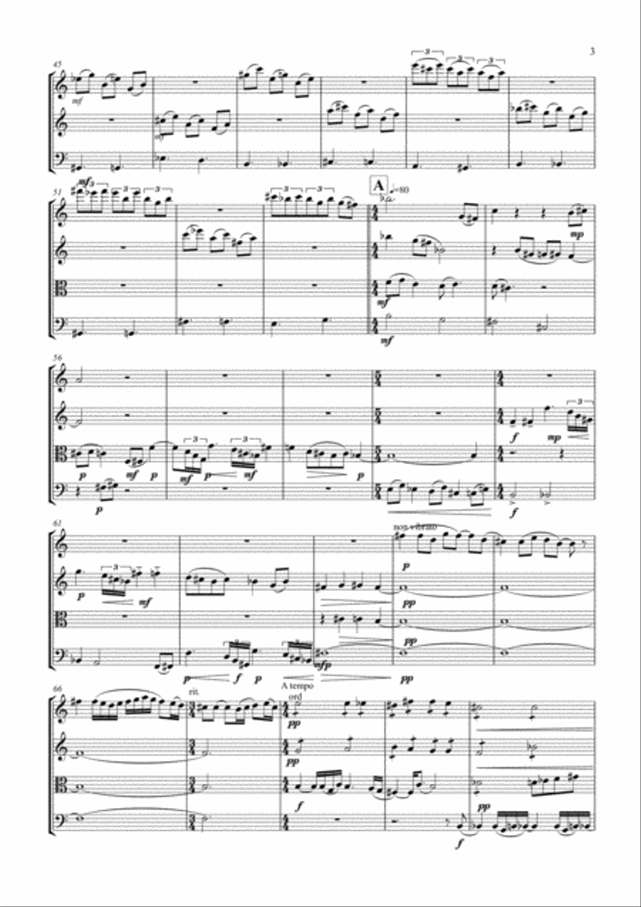 String Quartet No. 2 String Quartet scores gallery preview page 3