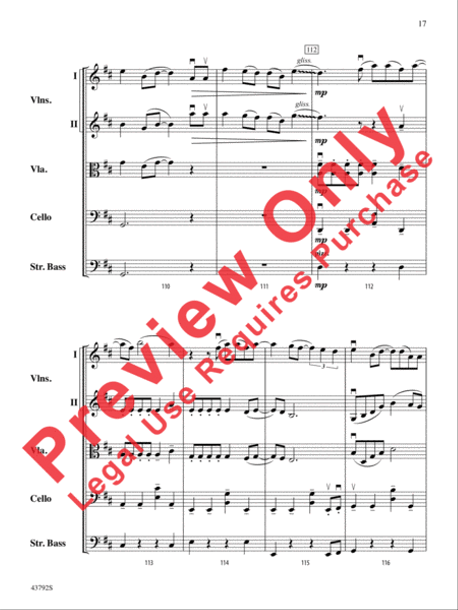I Don't Want to Miss a Thing String Orchestra scores gallery preview page 36