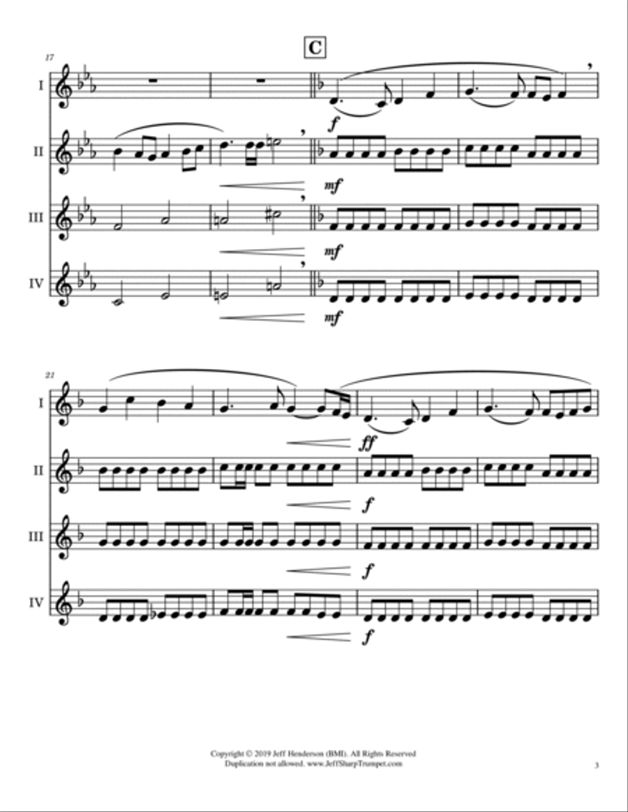 Fanfarra Brass Ensemble scores gallery preview page 4