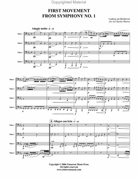 Symphony 1, Op. 21 (First Movement)