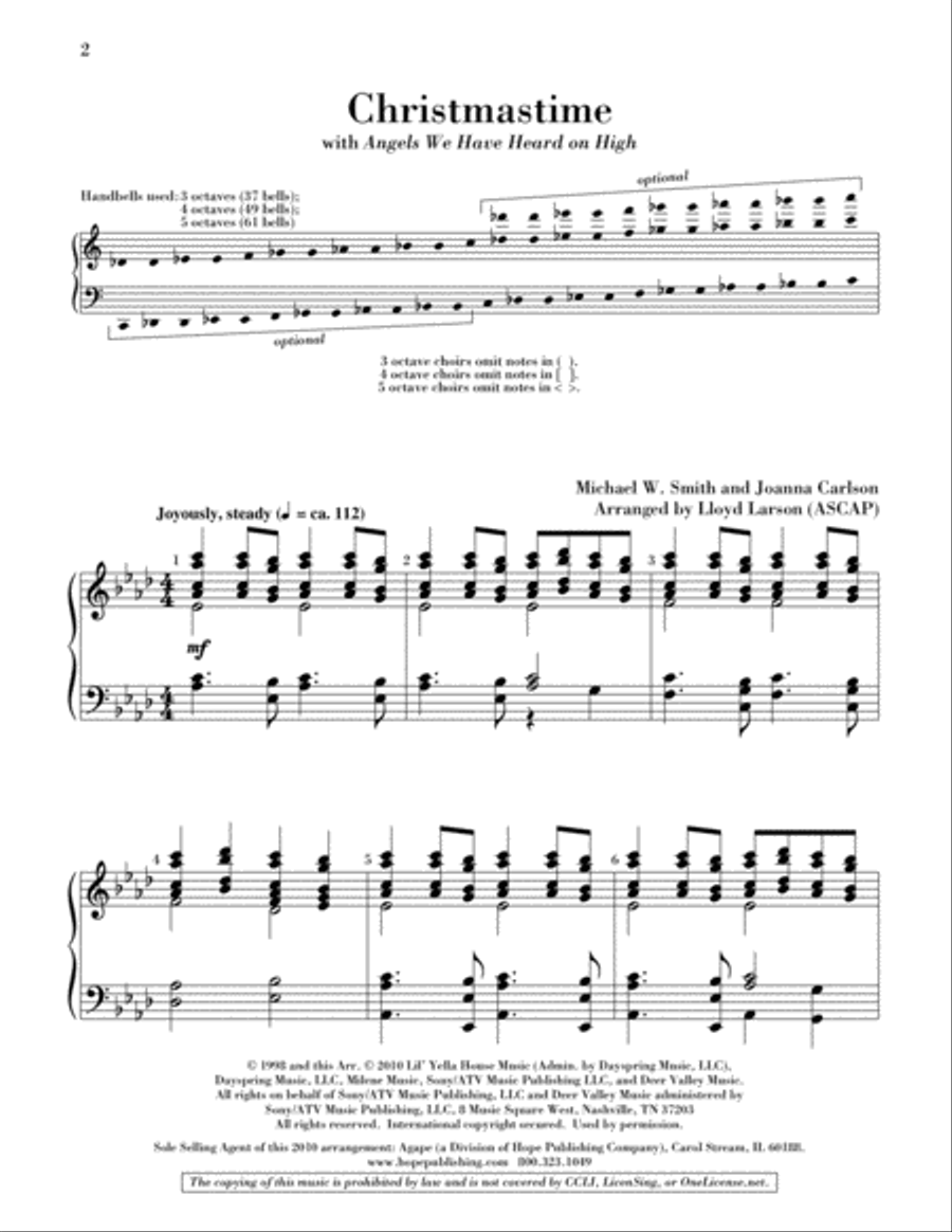 Christmastime Christmastime 5-Octaves scores gallery preview page 2