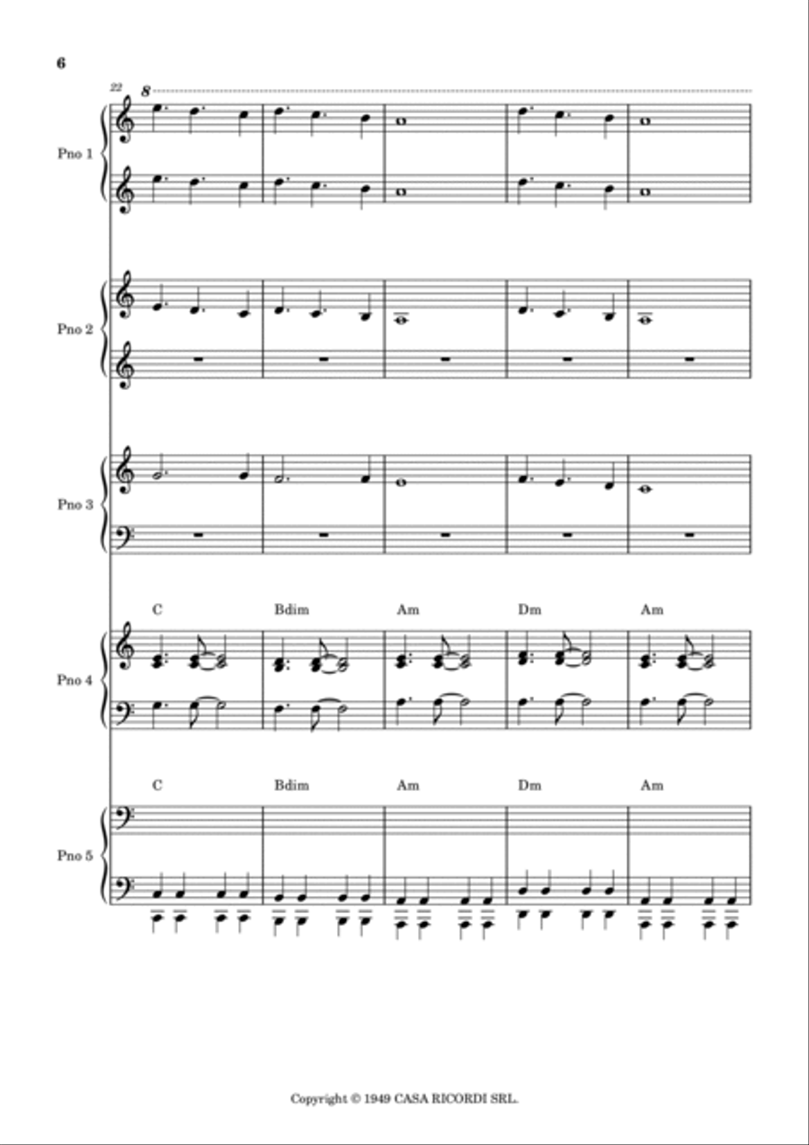 Bachianas Brasileiras N 2 Chamber Music scores gallery preview page 6