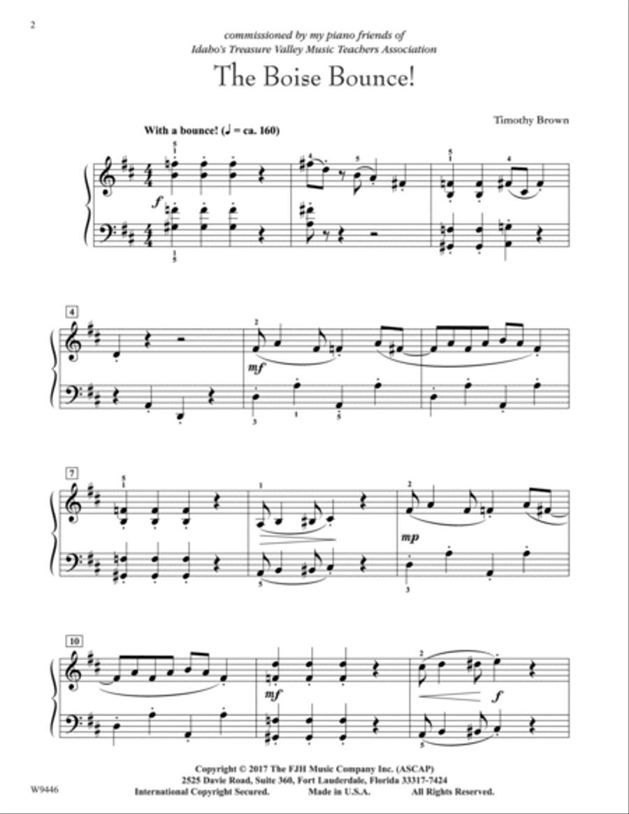 The Boise Bounce! Piano Method scores gallery preview page 2