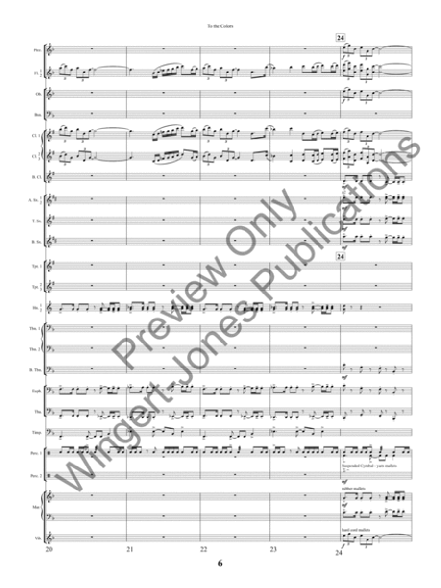 To The Colors Concert Band scores gallery preview page 9