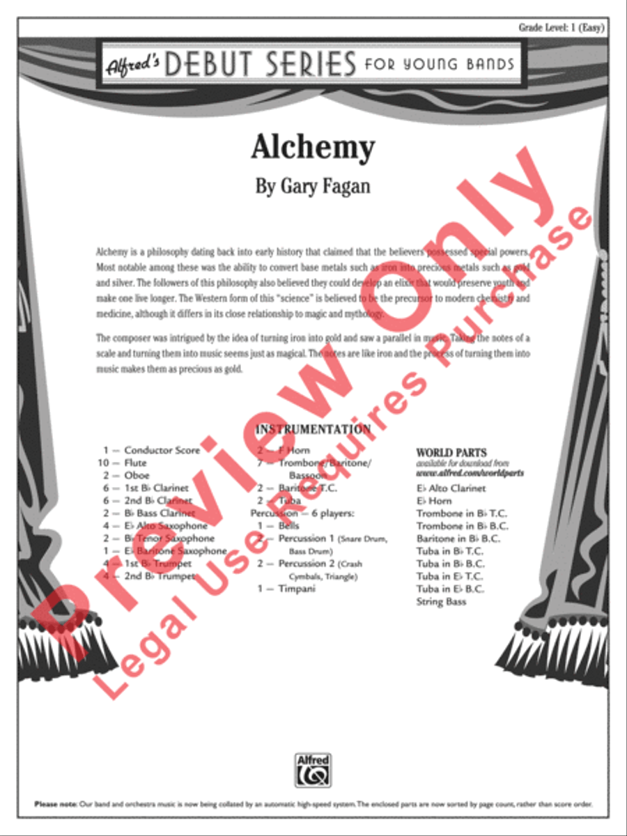 Alchemy Alchemy Concert Band scores gallery preview page 2