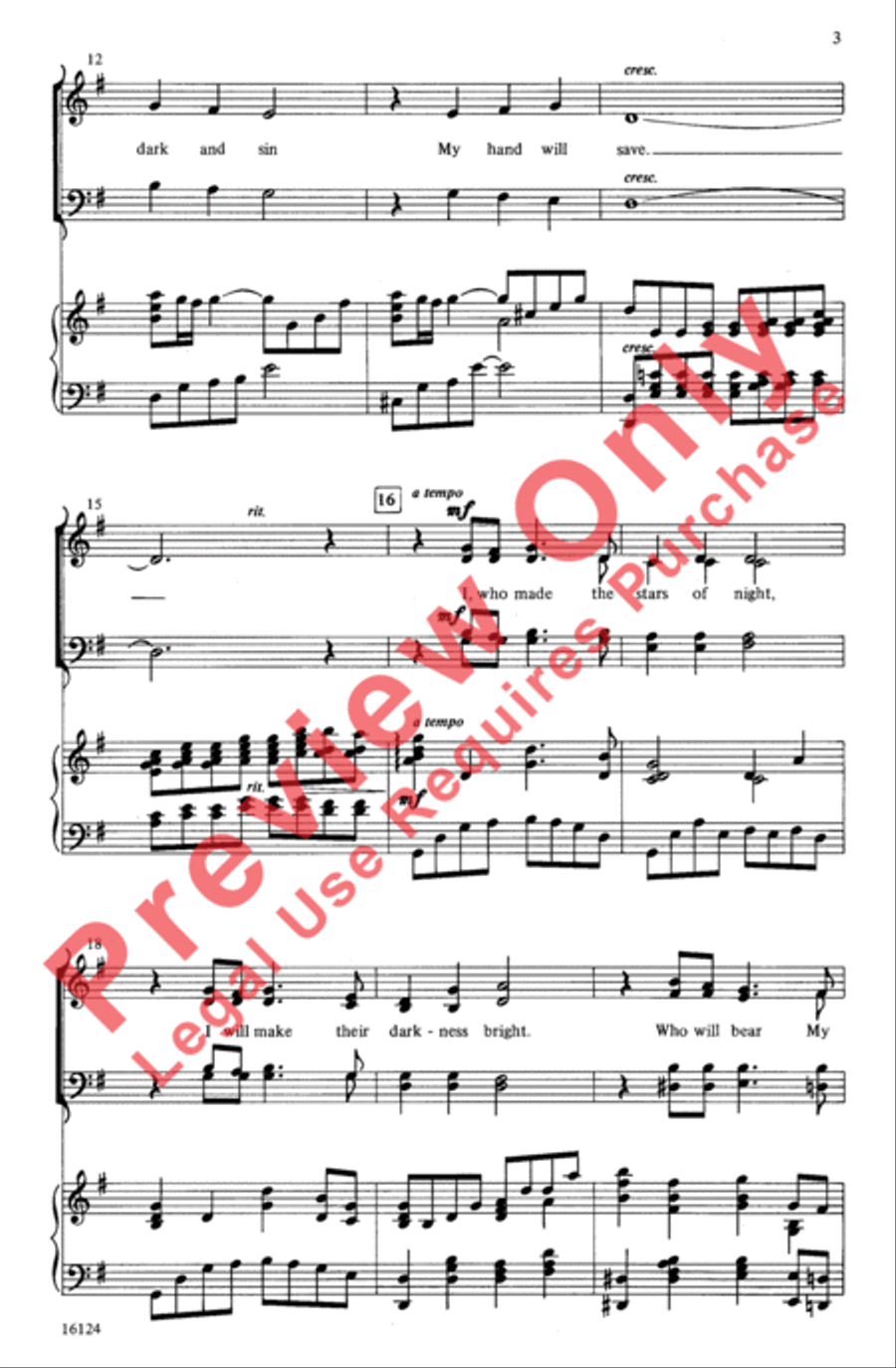 Here I Am, Lord 4-Part scores gallery preview page 3
