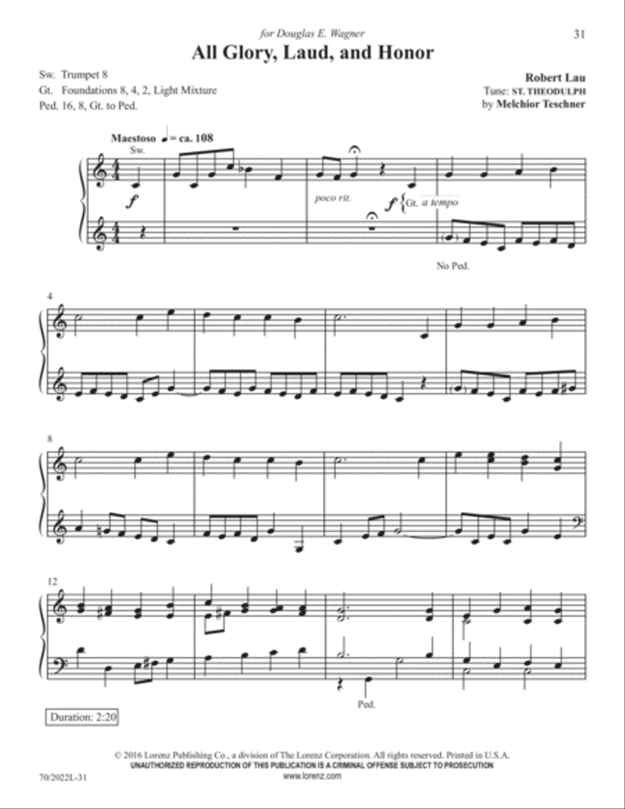 Easy Organ Library, Vol. 61 Organ Solo scores gallery preview page 13