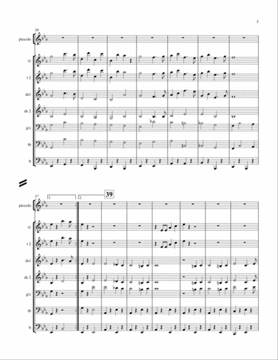 Stars and Stripes Forever for Steel Band and optional piccolo(s) Steel Drum Band scores gallery preview page 3