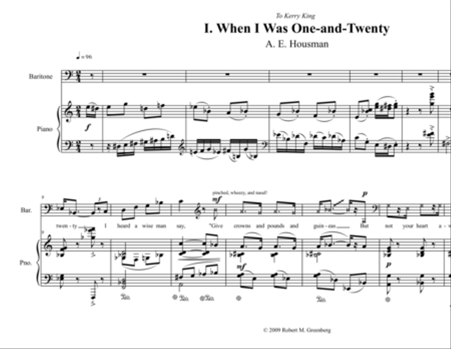 So Let Us Live - Really Live! for baritone and piano Voice Solo scores gallery preview page 8