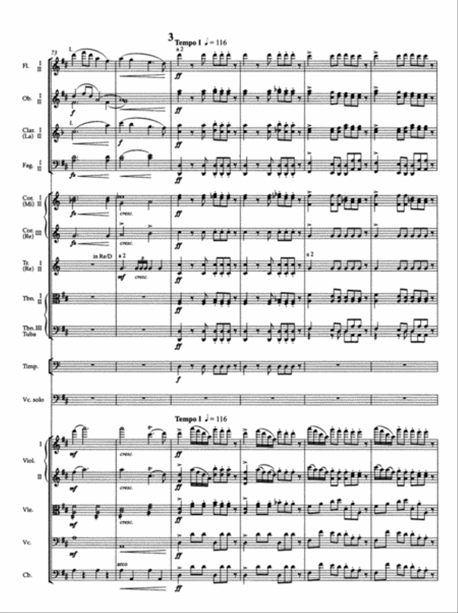 Concerto for Violoncello and Orchestra B minor op. 104 TB scores gallery preview page 2