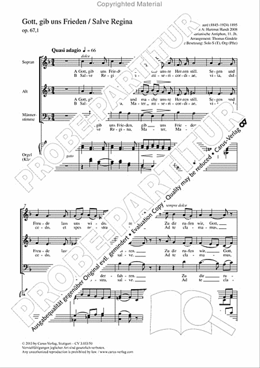 Gott, gib uns Frieden 3-Part scores gallery preview page 2