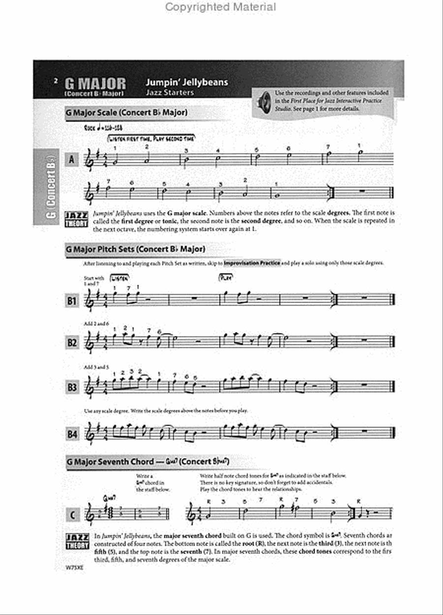 First Place for Jazz 1st & 2n Alto Saxophone Alto Saxophone scores gallery preview page 2
