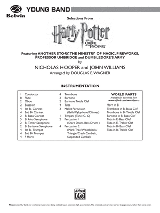 Book cover for Harry Potter and the Order of the Phoenix, Selections From: Score