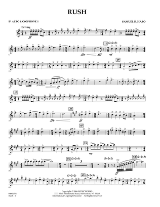 Rush - Eb Alto Saxophone 1