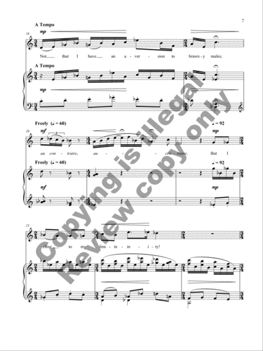 Letters from Edna Mezzo-Soprano Voice scores gallery preview page 8