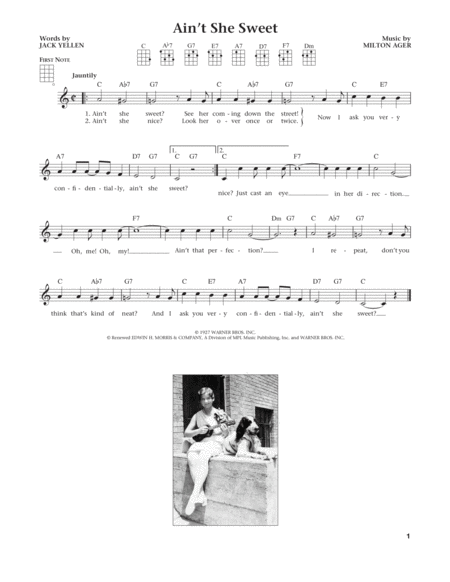 Ain't She Sweet (from The Daily Ukulele) (arr. Liz and Jim Beloff)