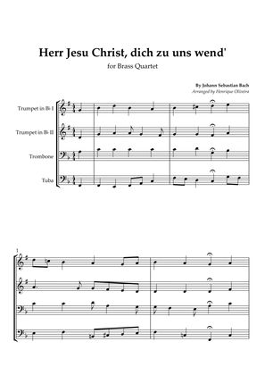 Bach's Choral - "Herr Jesu Christ, dich zu uns wend'" (Brass Quartet)