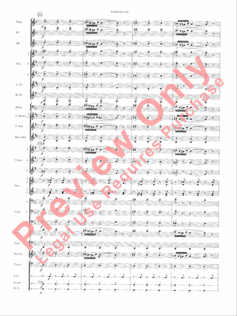 Carmen Suite Carmen Suite Concert Band scores gallery preview page 55