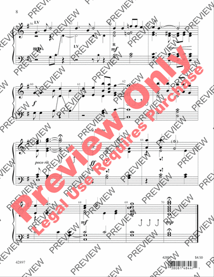Follow the Star of Bethlehem Handbell Choir scores gallery preview page 8