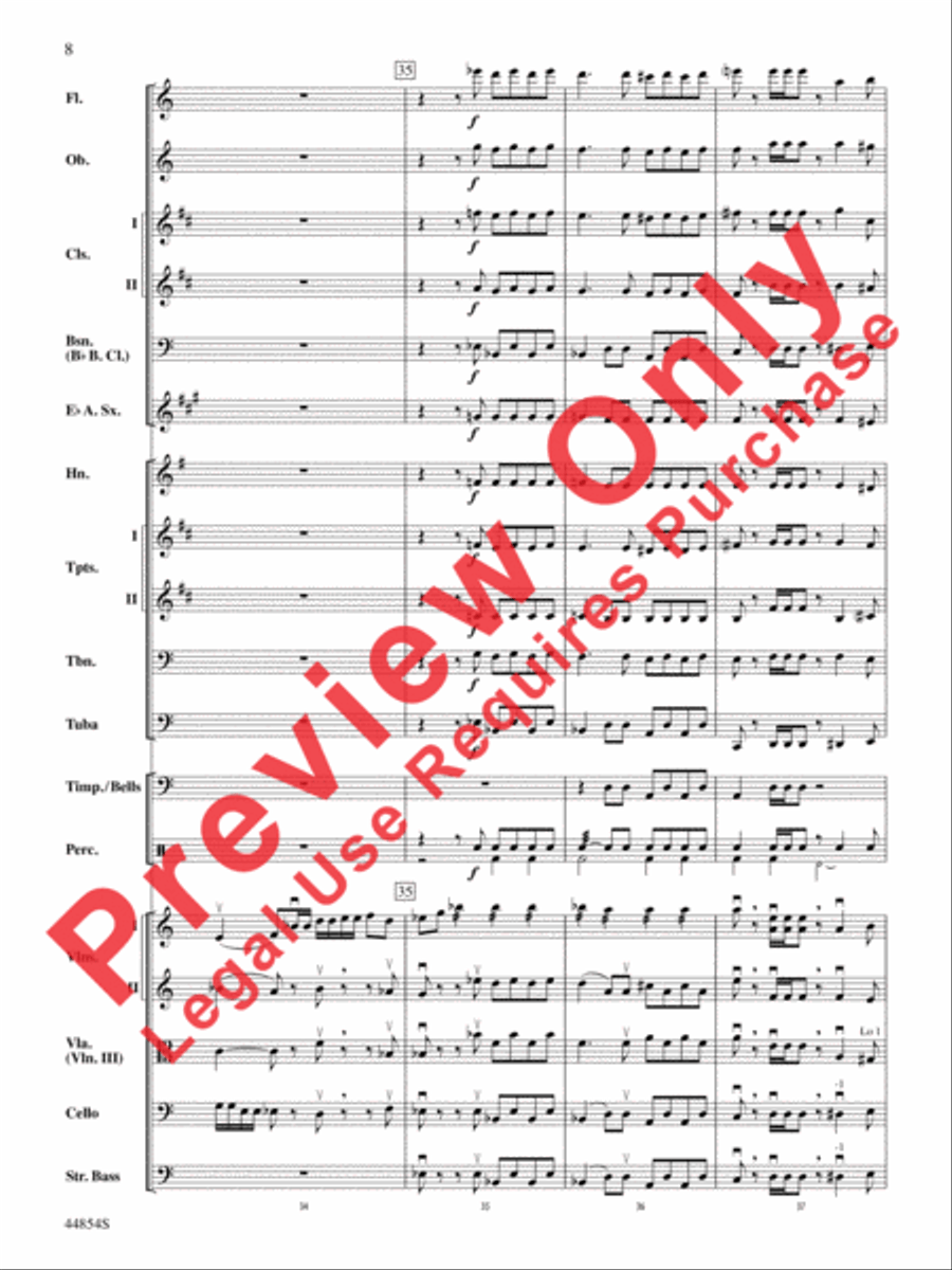 Romeo and Juliet Overture Full Orchestra scores gallery preview page 28