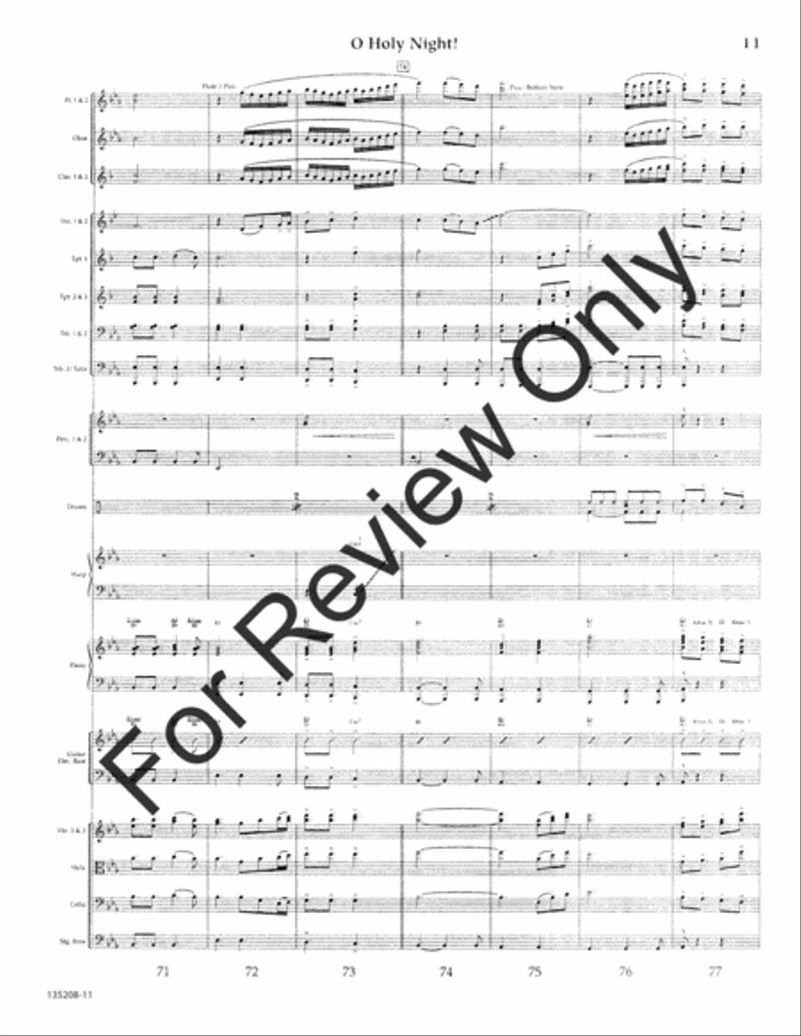 O Holy Night O Holy Night Orchestra scores gallery preview page 12