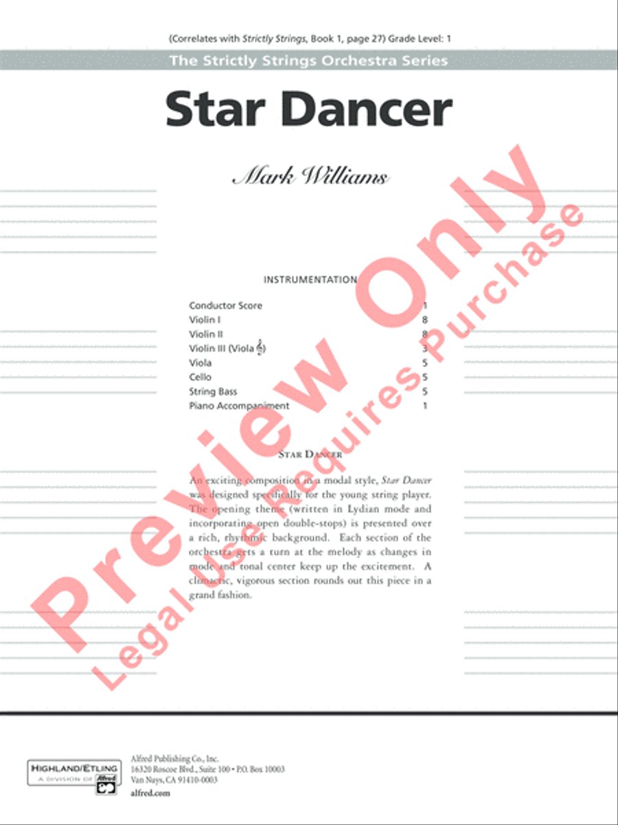 Star Dancer String Orchestra scores gallery preview page 2