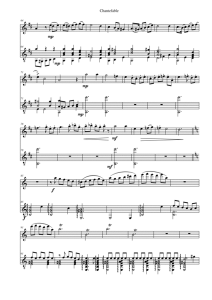 Chantefable of Aucassin and Nicolette - for flute and guitar image number null