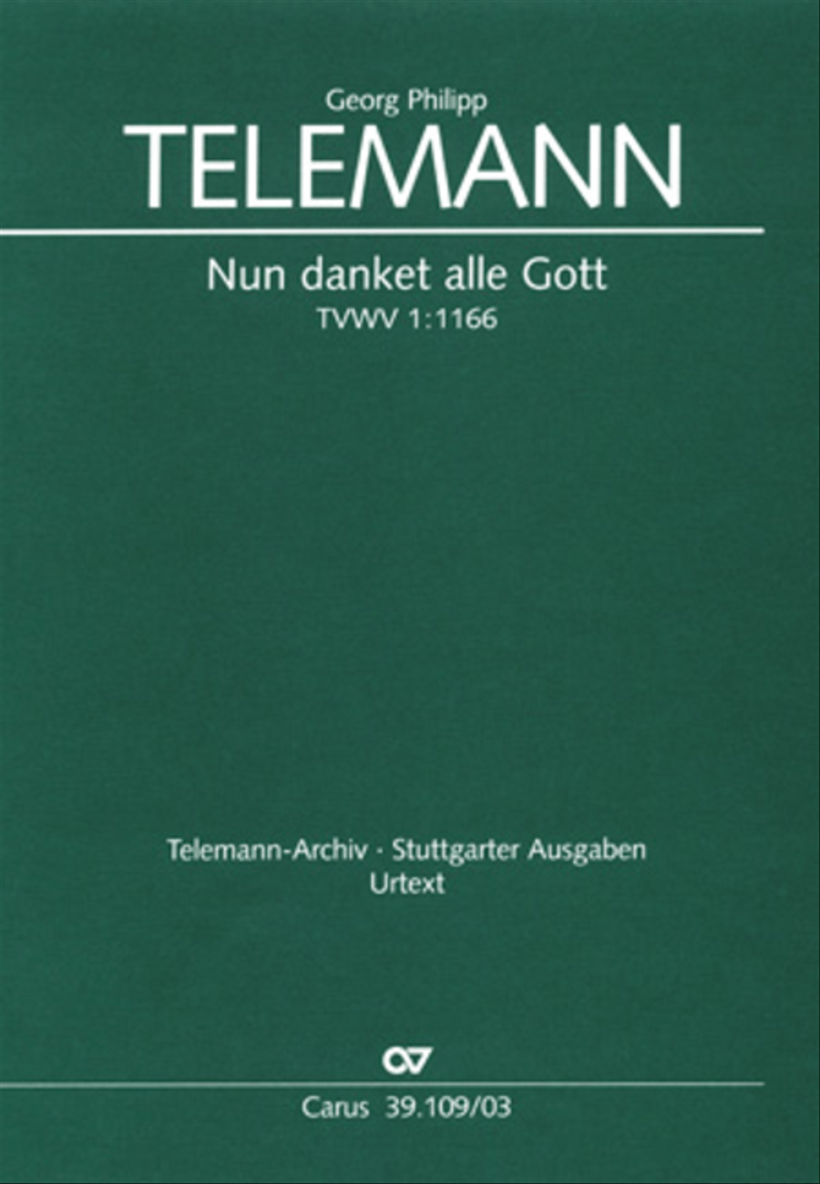 Now thank we all our God (Nun danket alle Gott) 4-Part scores gallery preview page 1