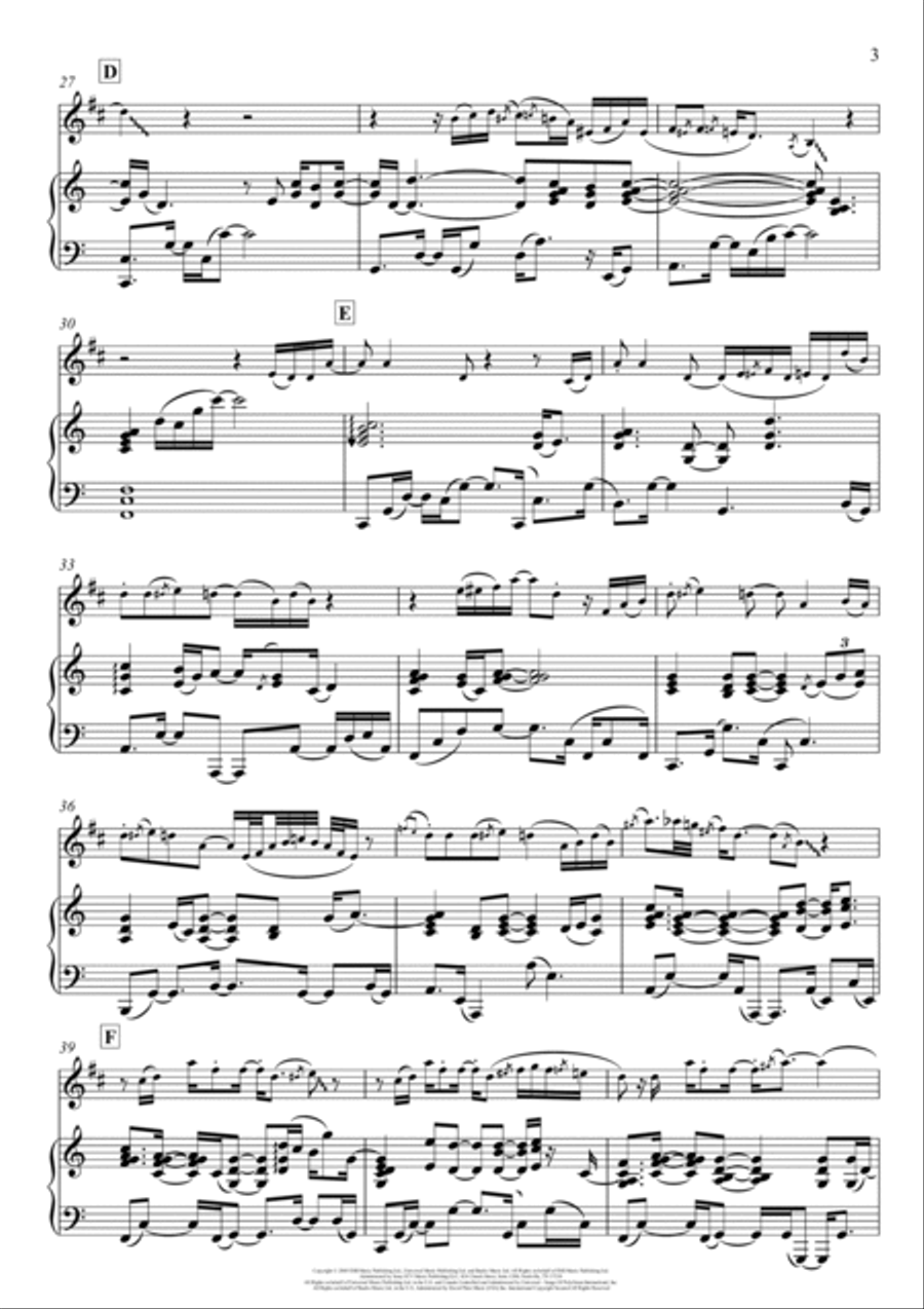 You're Beautiful You're Beautiful B-Flat Clarinet scores gallery preview page 3
