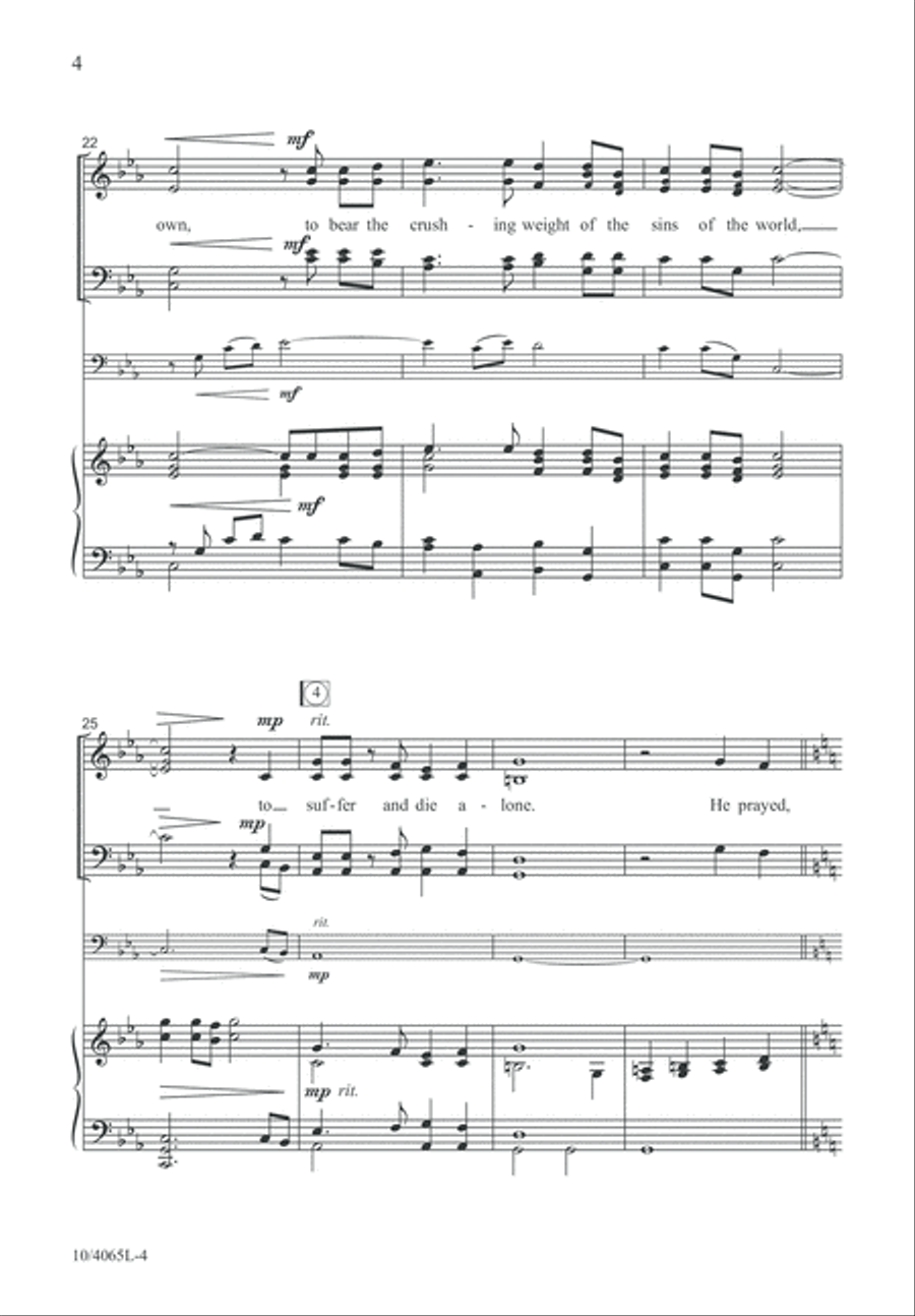 Cup of Sorrow 4-Part scores gallery preview page 5