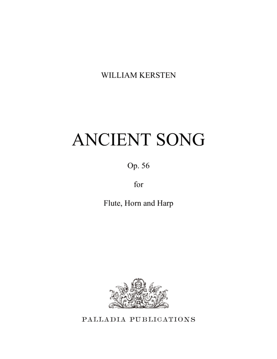 Ancient Song - Trio For Flute, Horn and Harp Revised Version image number null
