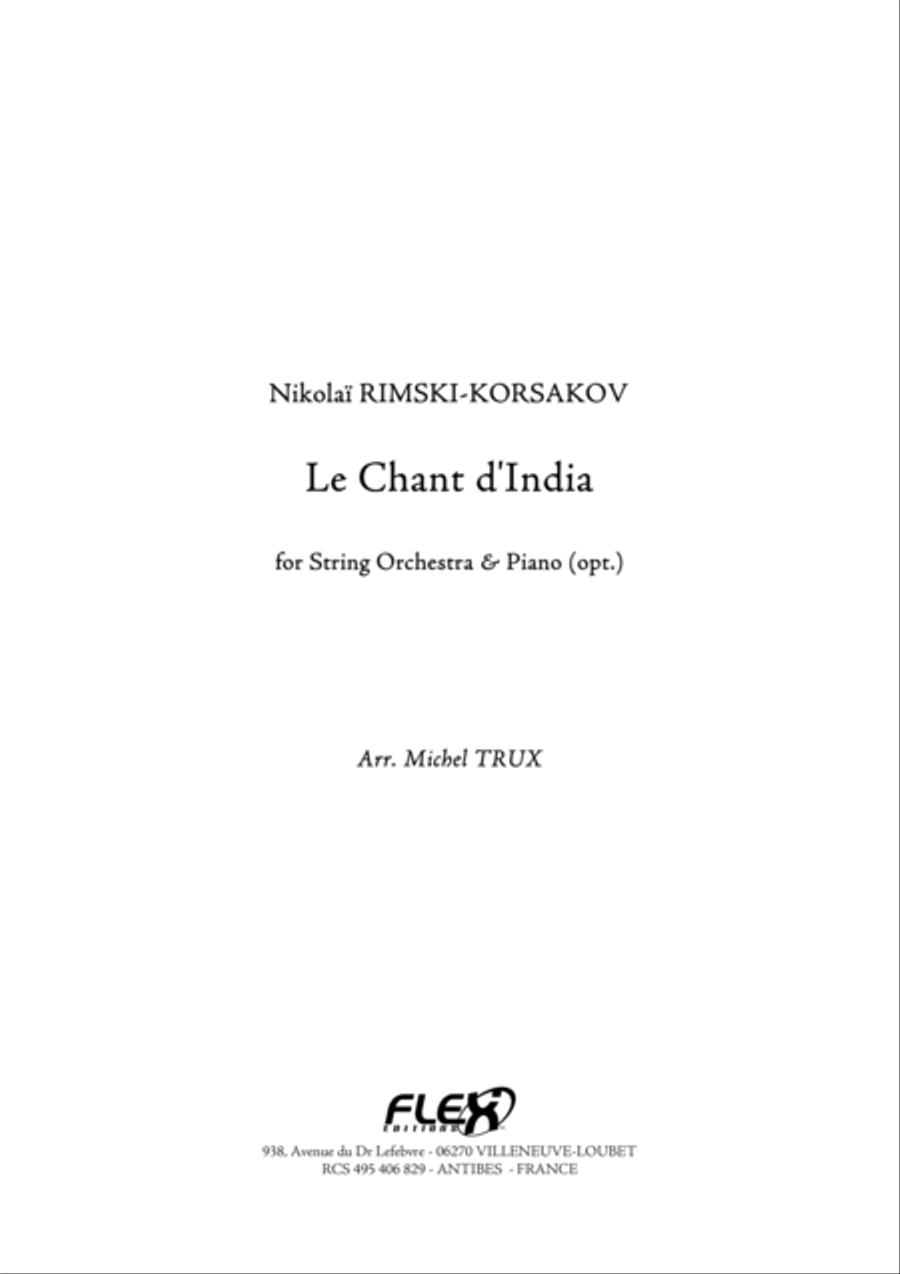 Le Chant d'India 4-Part scores gallery preview page 1